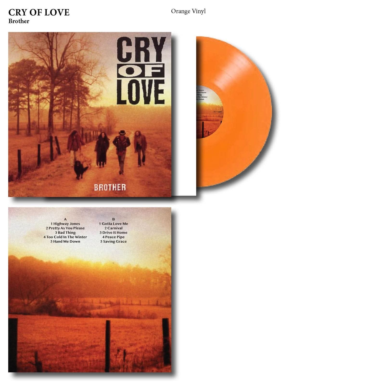 Cry of Love Brother vinyl - Lady Lounge Records